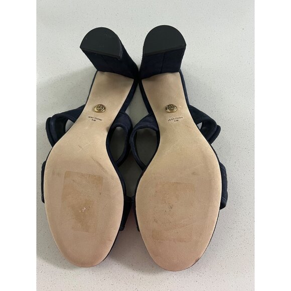 VERONICA BEARD Galea Slide eclipse suede Sandal heels size 9 - Picture 9 of 10